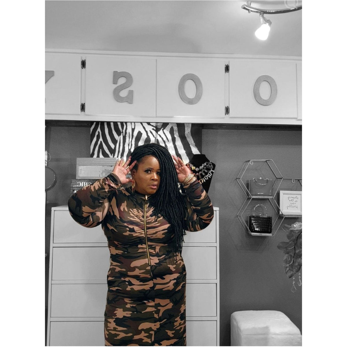 camouflage maxi dress plus size Curvy Close Plus Size Camouflage Maxi Dress With Pockets – The Choosy Chic  Boutique