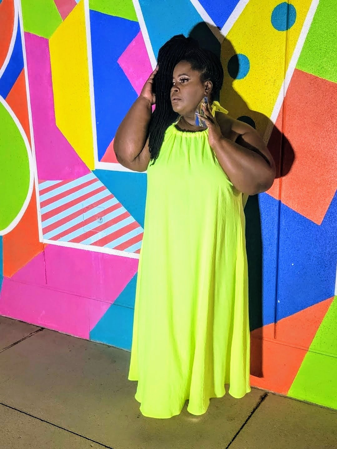 I Love Me Plus Size Halter Maxi Dress