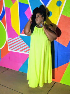 I Love Me Plus Size Halter Maxi Dress